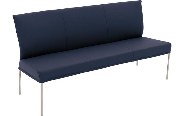 Goossens eetbank funk blauw leer - 8227395-04