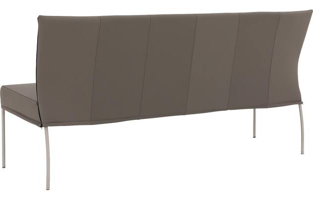 Goossens eetbank funk grijs leer - 8227396-02
