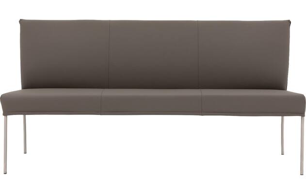 Goossens eetbank funk grijs leer - 8227396-03