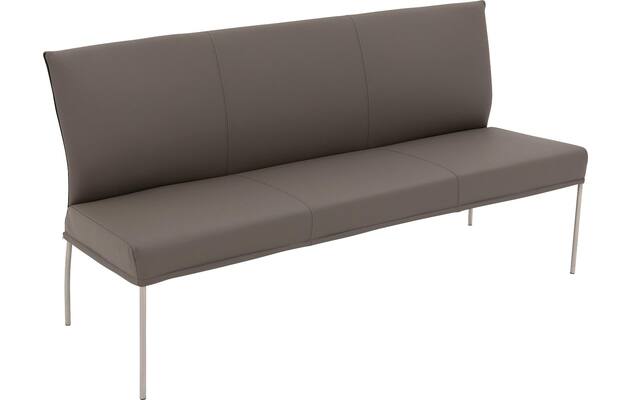 Goossens eetbank funk grijs leer - 8227396-04