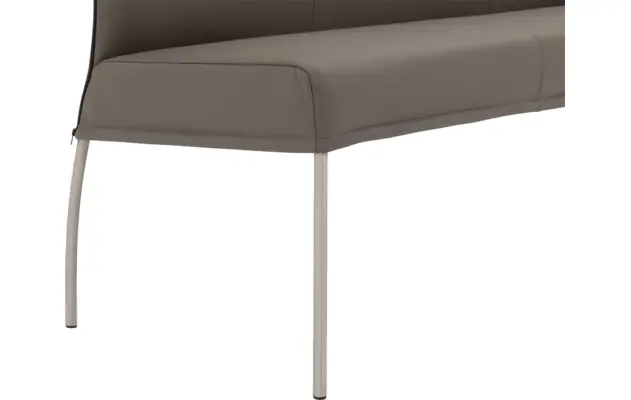 Goossens eetbank funk grijs leer - 8227396-05