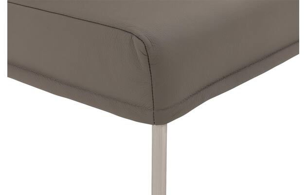 Goossens eetbank funk grijs leer - 8227396-06