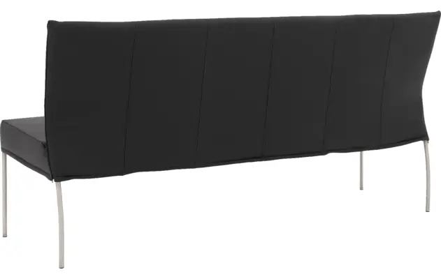 Goossens eetbank funk zwart leer - 8227397-02