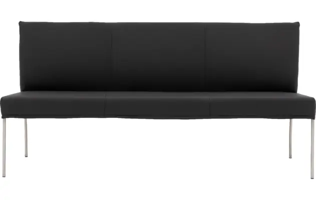 Goossens eetbank funk zwart leer - 8227397-03