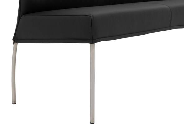 Goossens eetbank funk zwart leer - 8227397-05