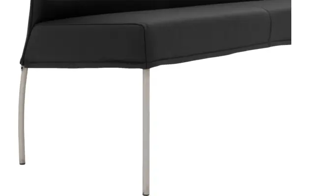 Goossens eetbank funk zwart leer - 8227397-05