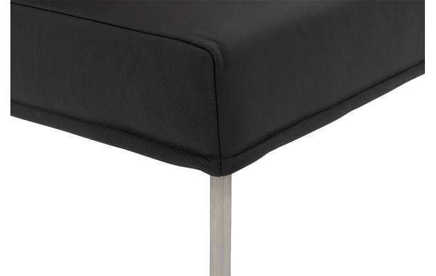 Goossens eetbank funk zwart leer - 8227397-06