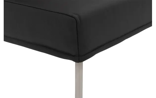 Goossens eetbank funk zwart leer - 8227397-06