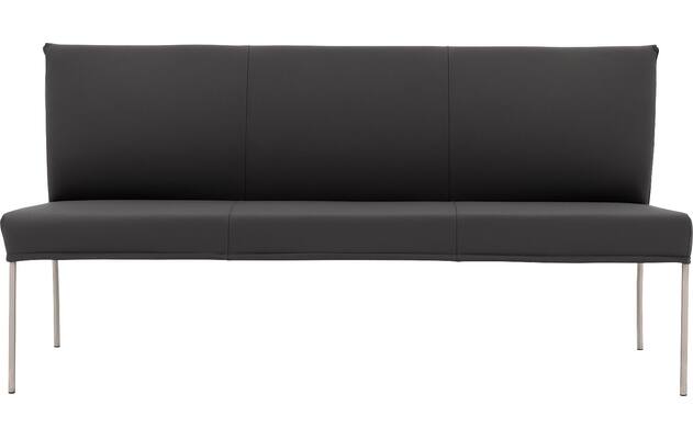 Goossens eetbank funk grijs leer - 8227398-03