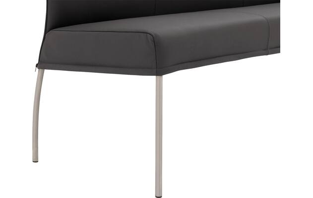 Goossens eetbank funk grijs leer - 8227398-05