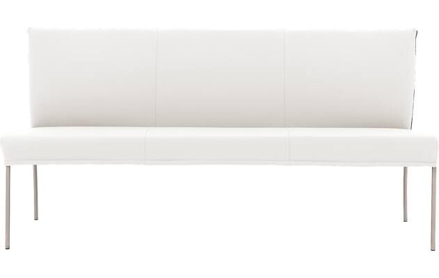 Goossens eetbank funk wit leer - 8227403-03