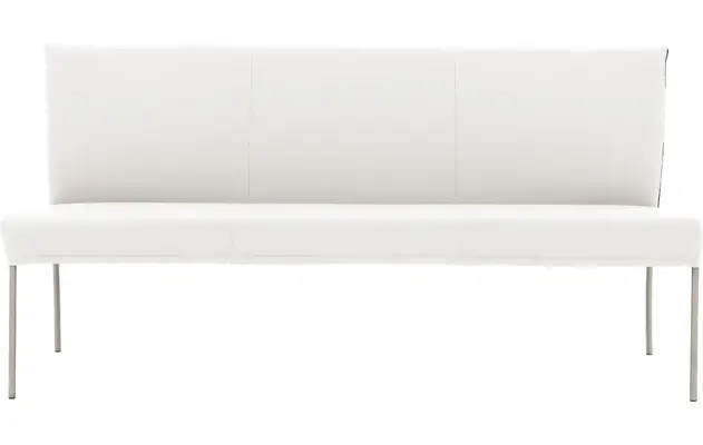 Goossens eetbank funk wit leer - 8227403-03
