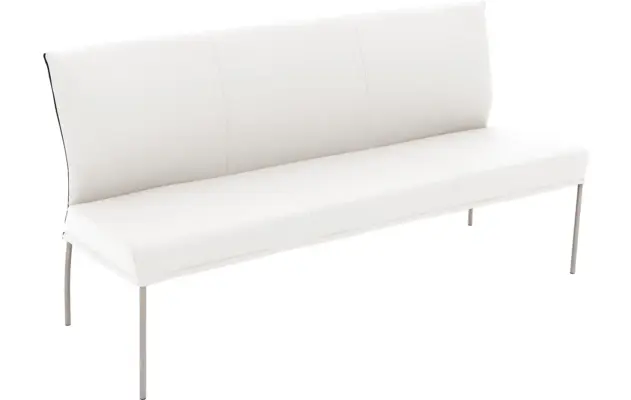 Goossens eetbank funk wit leer - 8227403-04