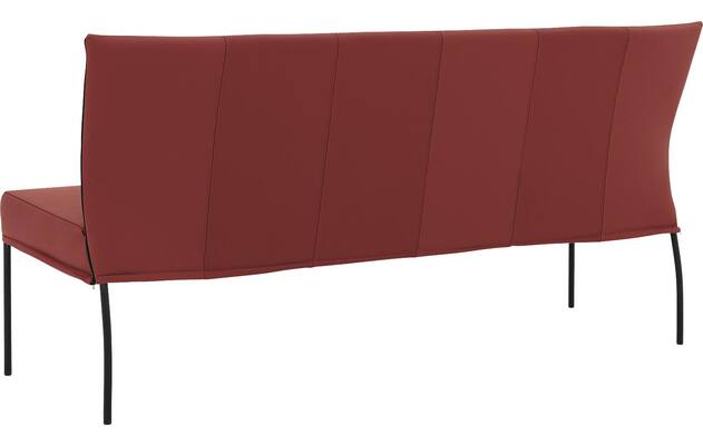 Goossens eetbank funk rood leer - 8227415-02