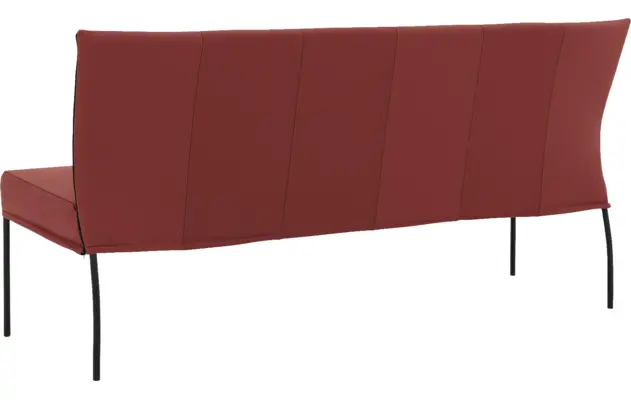 Goossens eetbank funk rood leer - 8227415-02