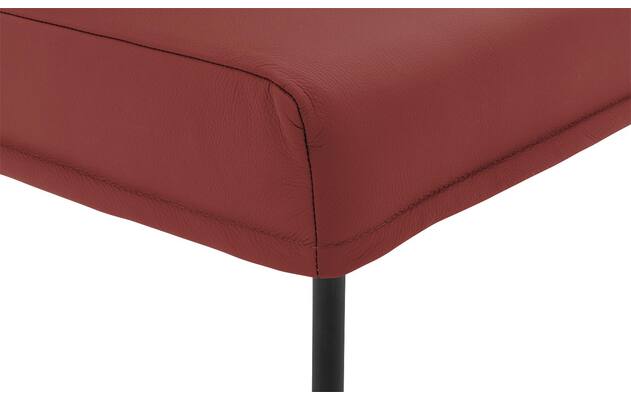 Goossens eetbank funk rood leer - 8227415-06