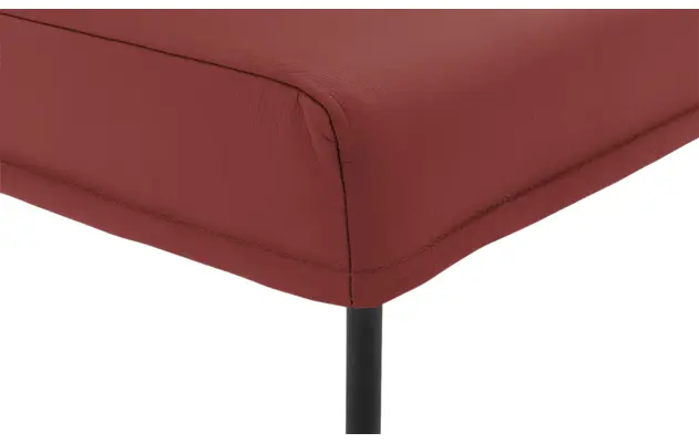Goossens eetbank funk rood leer - 8227415-06