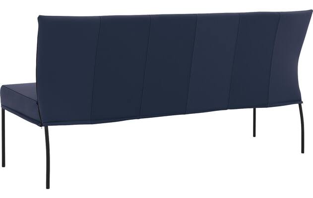 Goossens eetbank funk blauw leer - 8227416-02