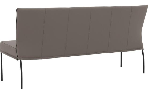 Goossens eetbank funk grijs leer - 8227417-02