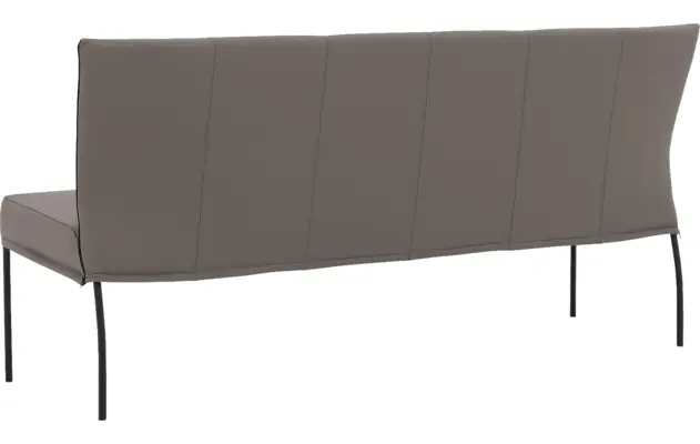 Goossens eetbank funk grijs leer - 8227417-02