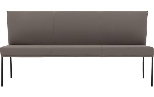 Goossens eetbank funk grijs leer - 8227417-03