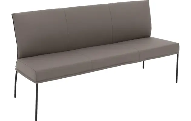 Goossens eetbank funk grijs leer - 8227417-04