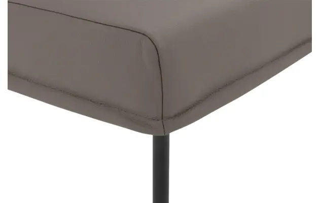 Goossens eetbank funk grijs leer - 8227417-06