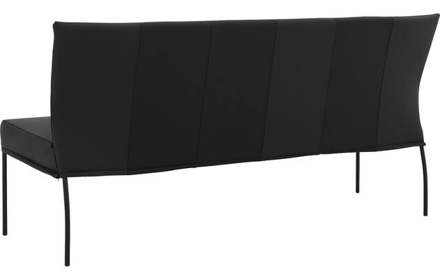 Goossens eetbank funk zwart leer - 8227418-02