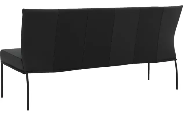 Goossens eetbank funk zwart leer - 8227418-02