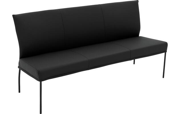 Goossens eetbank funk zwart leer - 8227418-04