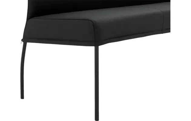 Goossens eetbank funk zwart leer - 8227418-05