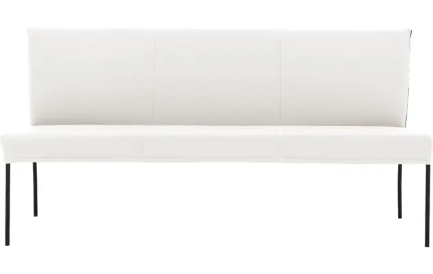 Goossens eetbank funk wit leer - 8227424-03