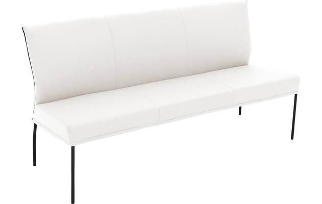 Goossens eetbank funk wit leer - 8227424-04