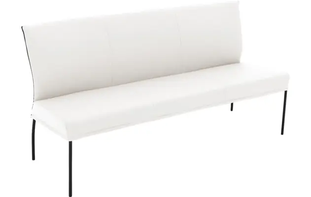 Goossens eetbank funk wit leer - 8227424-04