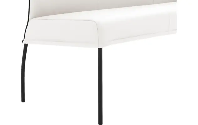Goossens eetbank funk wit leer - 8227424-05
