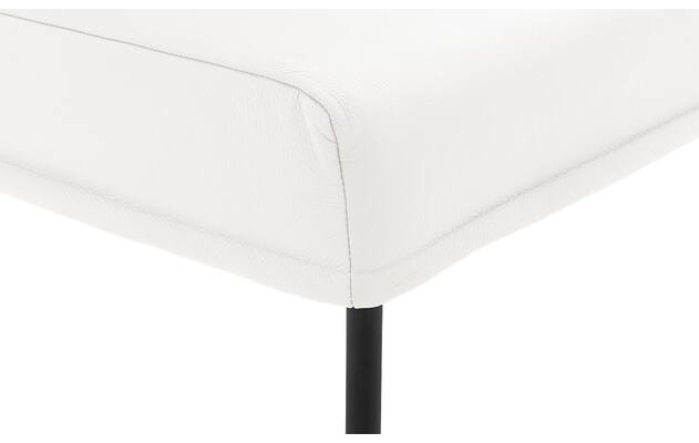 Goossens eetbank funk wit leer - 8227424-06