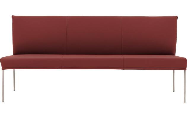 Goossens eetbank funk rood leer - 8227436-03