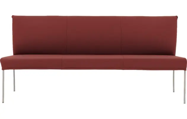Goossens eetbank funk rood leer - 8227436-03