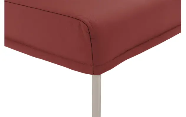 Goossens eetbank funk rood leer - 8227436-06