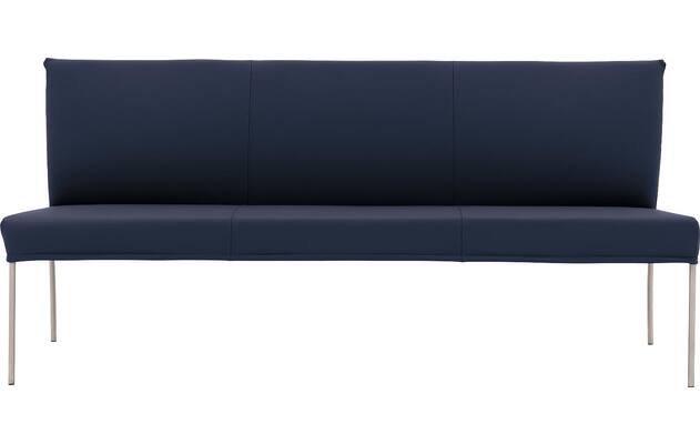 Goossens eetbank funk blauw leer - 8227437-03
