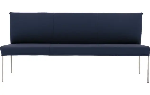 Goossens eetbank funk blauw leer - 8227437-03