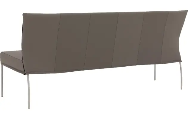 Goossens eetbank funk grijs leer - 8227438-02