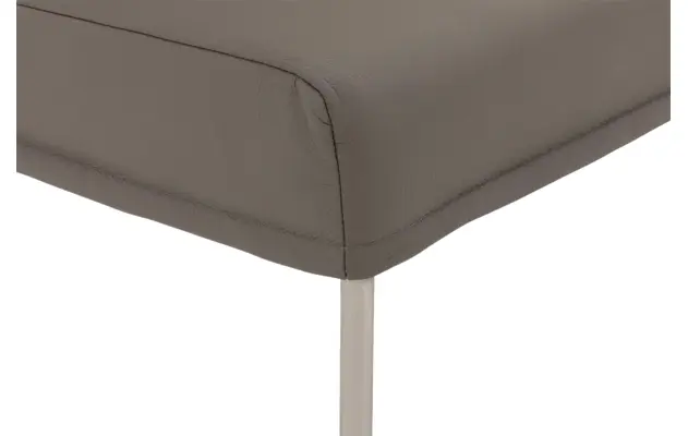Goossens eetbank funk grijs leer - 8227438-06