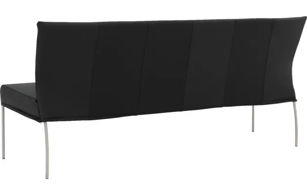 Goossens eetbank funk zwart leer - 8227439-02