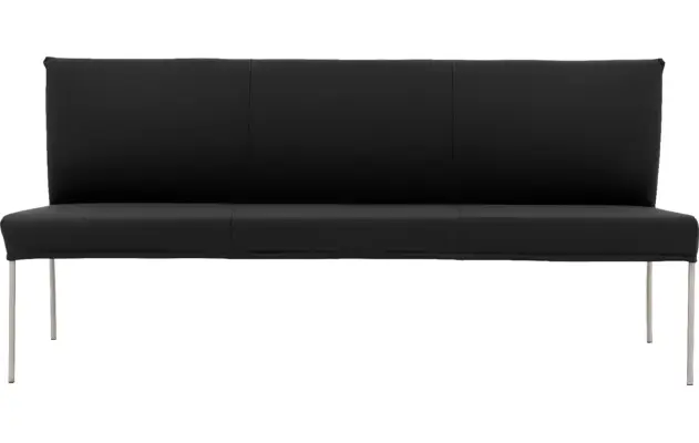 Goossens eetbank funk zwart leer - 8227439-03