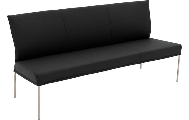Goossens eetbank funk zwart leer - 8227439-04