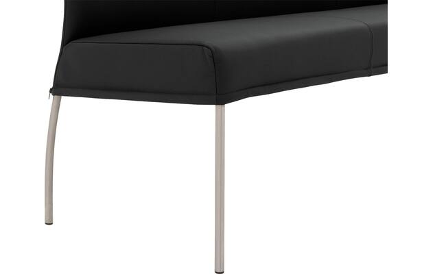 Goossens eetbank funk zwart leer - 8227439-05