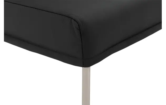 Goossens eetbank funk zwart leer - 8227439-06