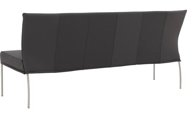 Goossens eetbank funk grijs leer - 8227440-02