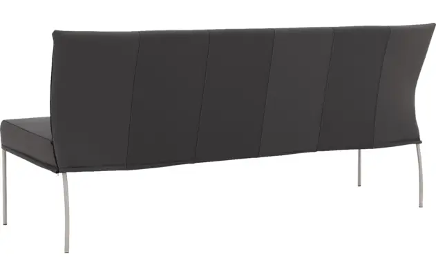 Goossens eetbank funk grijs leer - 8227440-02